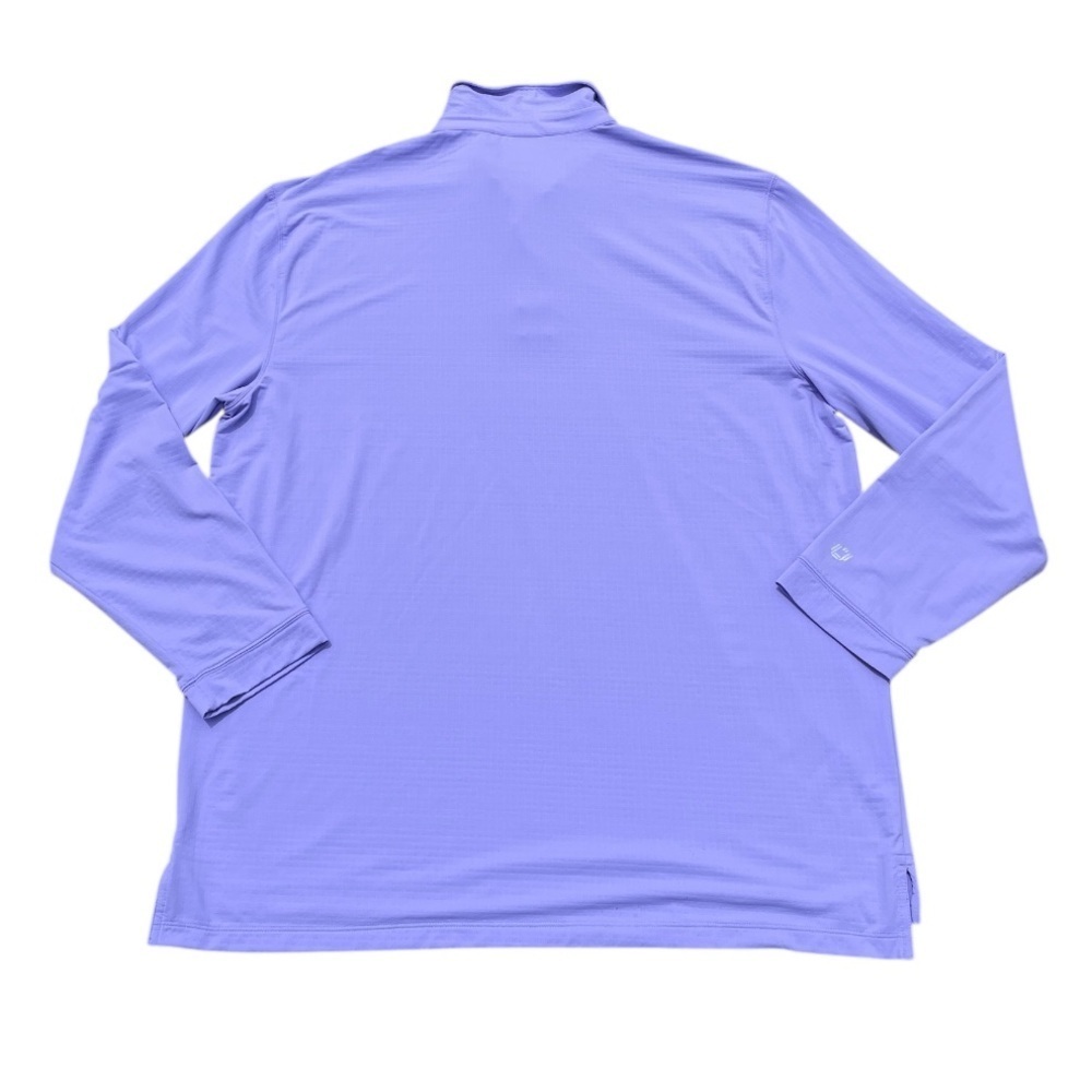 IBKUL Modern Fit Long Sleeve Polo UPF 50+ Quick Dry Mens XL Purple Golf Outdoor - Picture 10 of 13